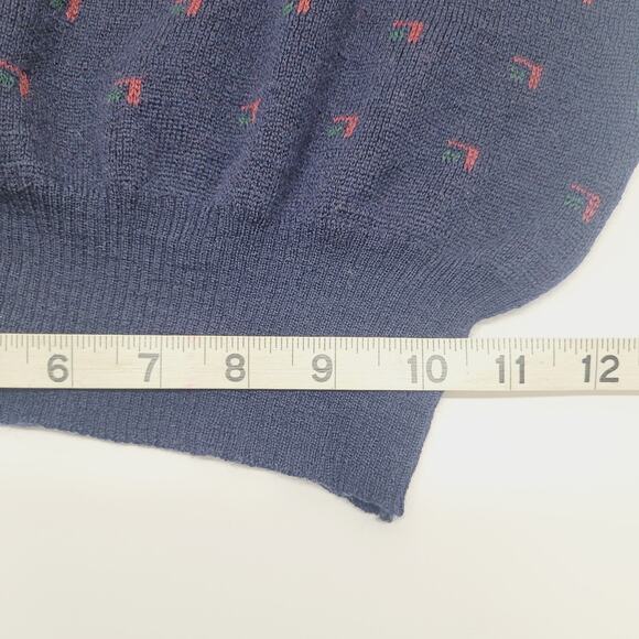 Vintage Tricots St Raphael Sweater Mens XS/Small Navy Knit 100% Pure New Wool - Picture 5 of 9